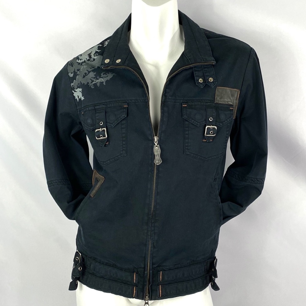 Howe | Mens Black Pocket Utility Field Jacket L
